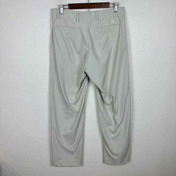 FootJoy 32Wx30L Polyester/Spandex Blend Men’s Golf Chino Pants White - Picture 2 of 9